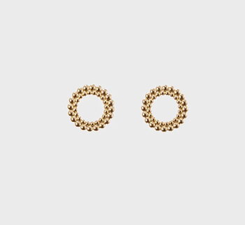Circle of Light stud earrings