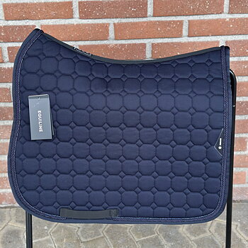 Equiline Octagon 2 flätor marint med blåglitter