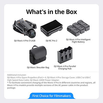 DJI Mavic 4 Pro 512GB Creator Combo + DJI RC Pro 2