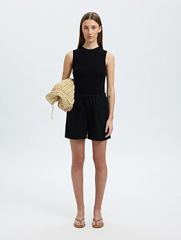 Selected Femme Luisa Linen Mid-rise Shorts