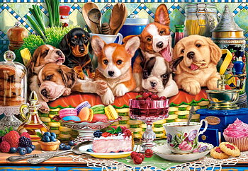 Puppies Dessert, puslespil med 1000 brikker (C-105335)