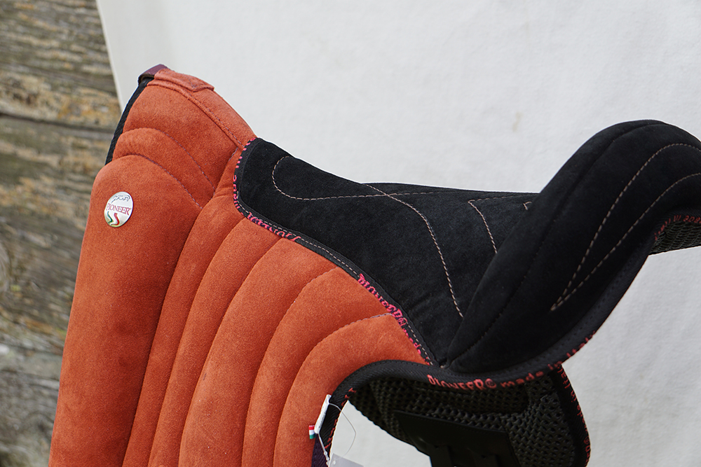 Pioneer® Verona ride pad Classic Support (incl. girth), black / rust - 4