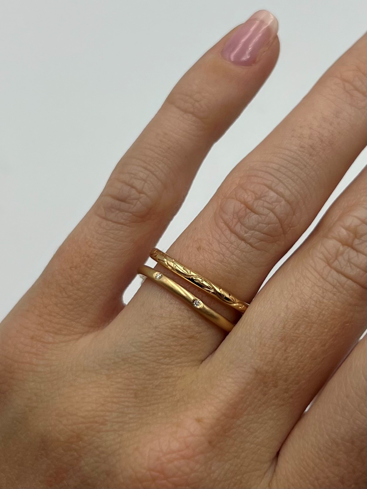 Ring Finding My Way diamanter handgjord guld 18 karat  - 4
