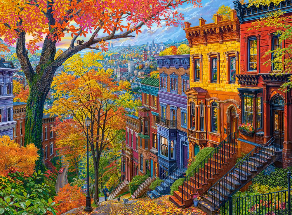 Autumn City Hill, 3000 bitar (C-300709)