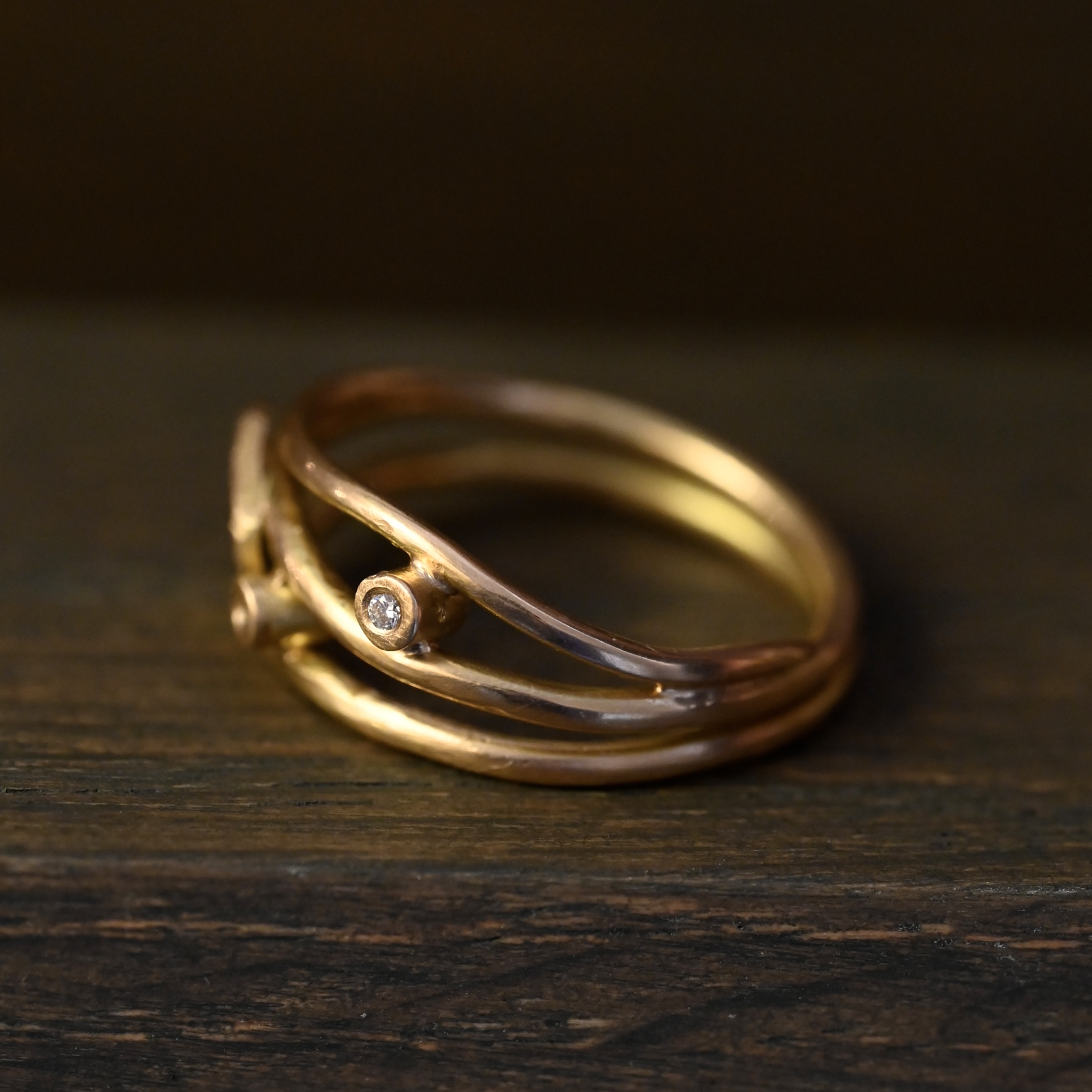 Ring The First Of Spring handgjord guld 18 karat