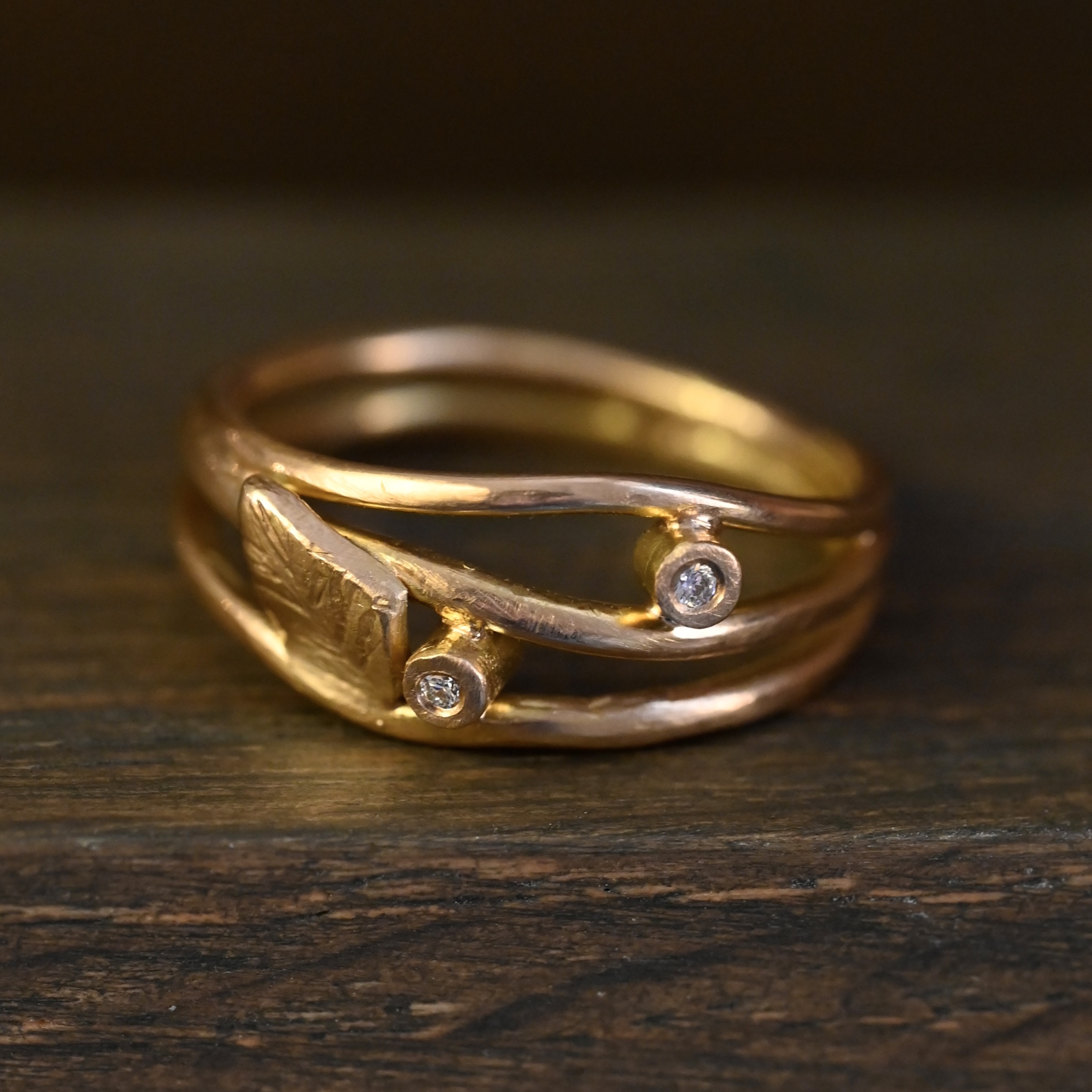 Ring The First Of Spring handgjord guld 18 karat