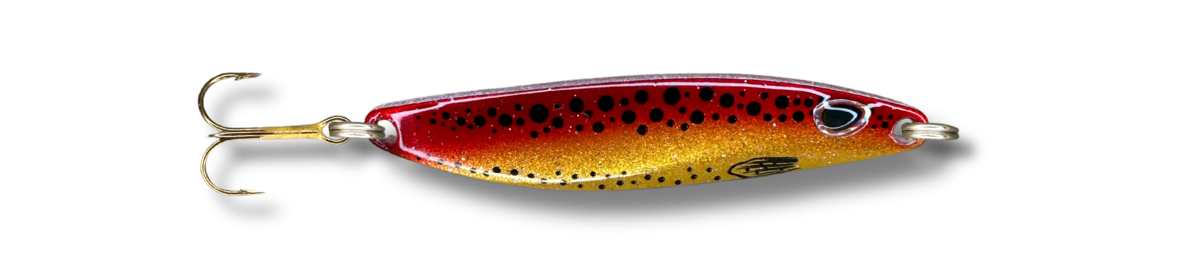 sard is a spoon lure from falconfish for fishing mainly for sea trout, brown trout and rainbow trout. 12g yellow red