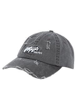 Galway Distressed Cap, washed grey