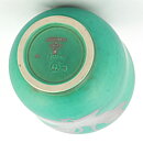 Wilhelm Kåge (Argenta 1937) Green Vase with Swan Motif 18 cm