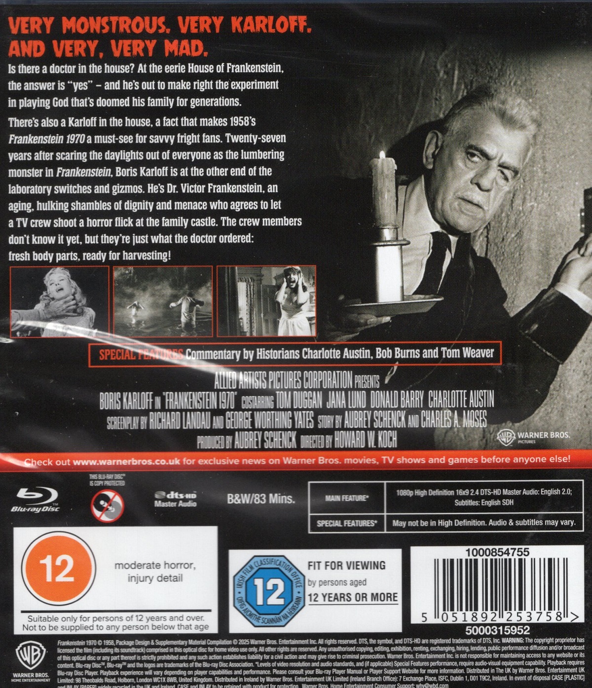 Frankenstein 1970 (ej svensk text) (Blu-ray) - 2