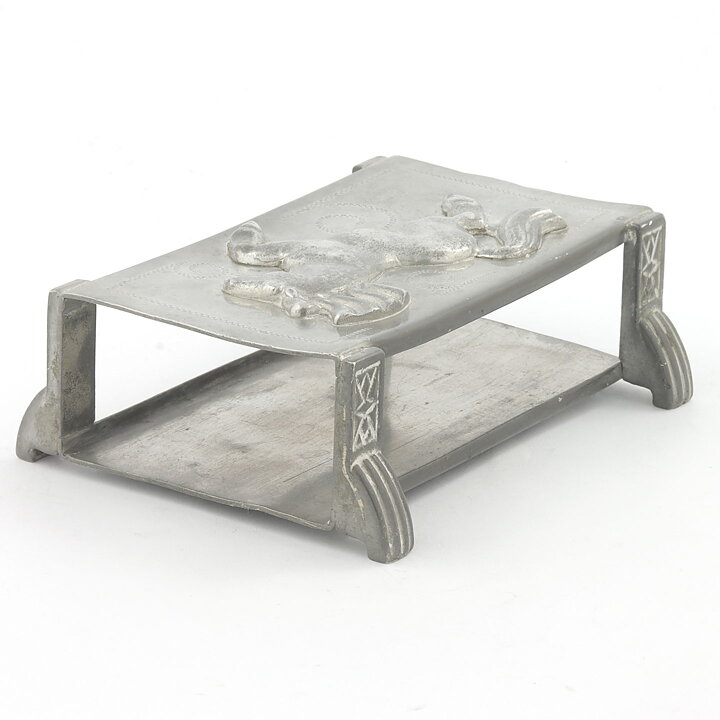 Tin Matchbox Holder with  Horse Motif 12 cm (Svenskt Tenn 1930) 