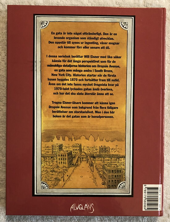 Dropsie Avenue Inbunden NM- Will Eisner SIGNERAD