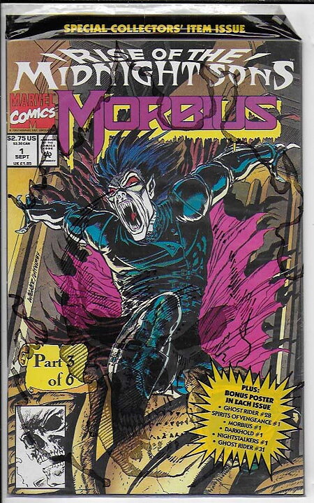 Morbius The Living Vampire # 1 NM Polybagged with Poster 1st Issue
