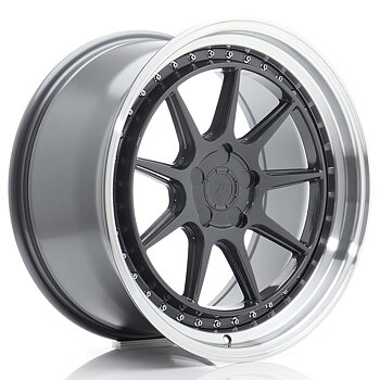 JR Wheels JR47 19x9,5 ET15-35 Oborrad Hyper Gray w/ Machined Lip