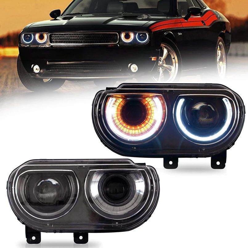 2015+ Style LED-strålkastare – Set (DODGE CHALLENGER 2008–2014)