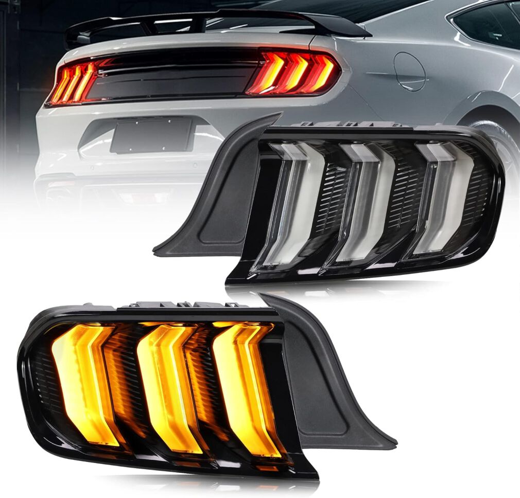 Bakljus – Smoke Black – VLAND (FORD MUSTANG 2015–2023)