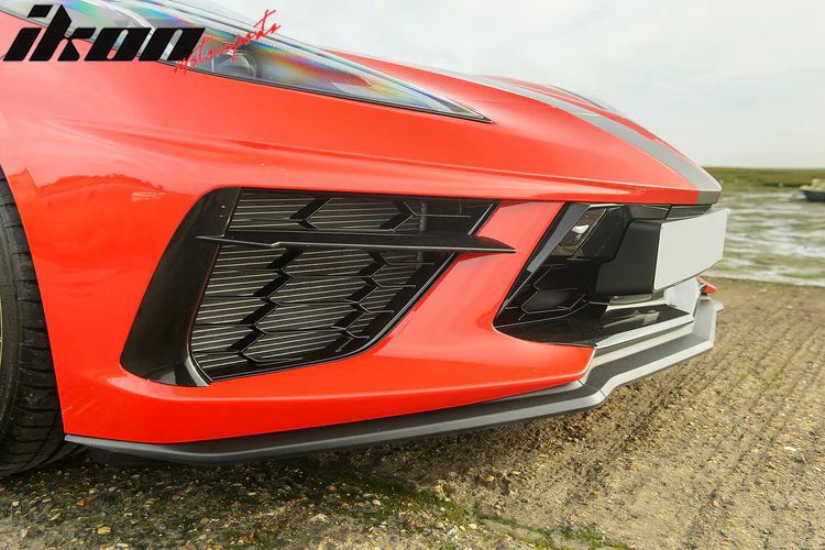 Z51 Textur Svart Frontläpp – Stötfångare (CHEVROLET CORVETTE C8 Stingray 2020–2024) - 2