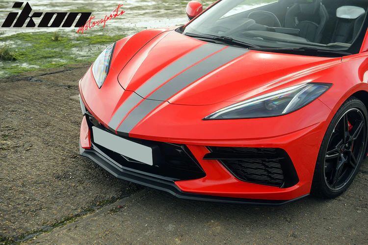 Z51 Textur Svart Frontläpp – Stötfångare (CHEVROLET CORVETTE C8 Stingray 2020–2024)