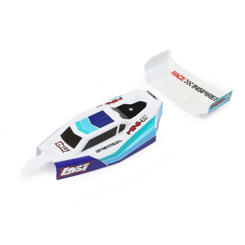 LOSI Body & Wing, Blue: Mini-B, BL