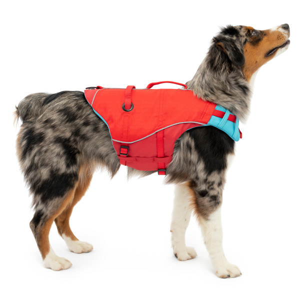 Kurgo Surf n Turf Life Jacket – Chili Red - Ergonomic