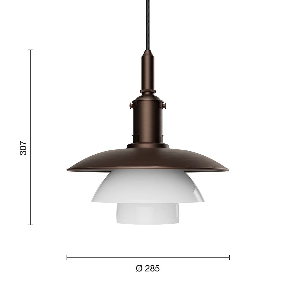 PH 3/3 Pendel (Aged Brass) - Louis Poulsen - 9