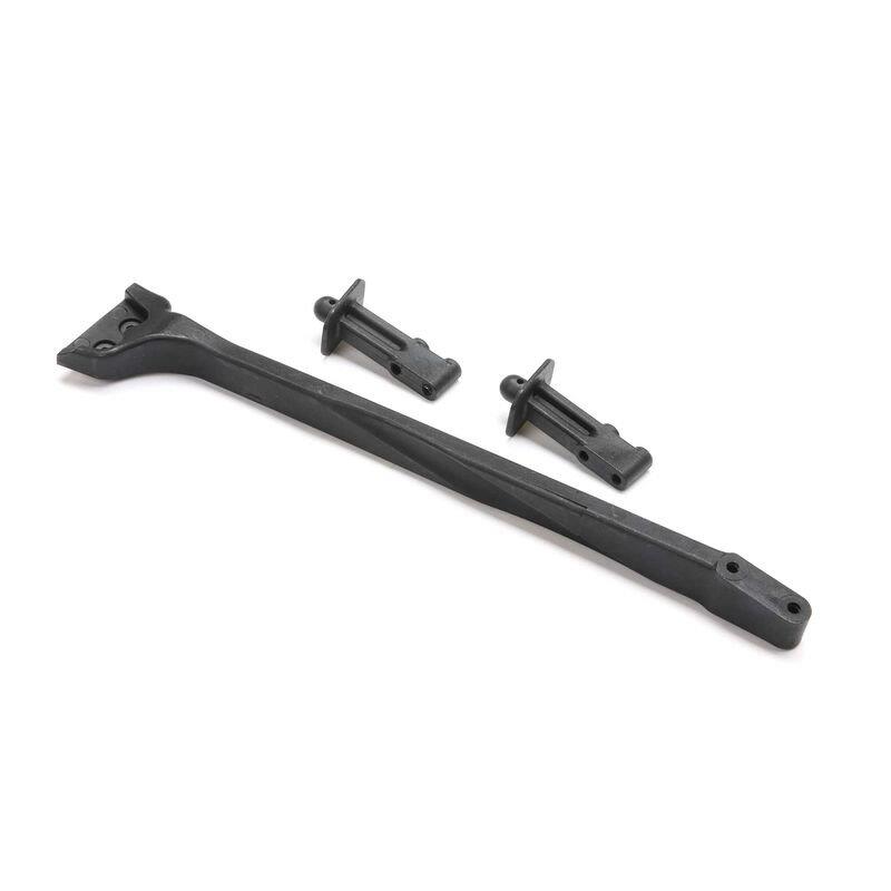 LOSI Rear Chassis Brace, Front Body Posts: 8XTE RTR