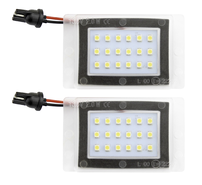 LED License plate light 5000K 1 pair Volvo