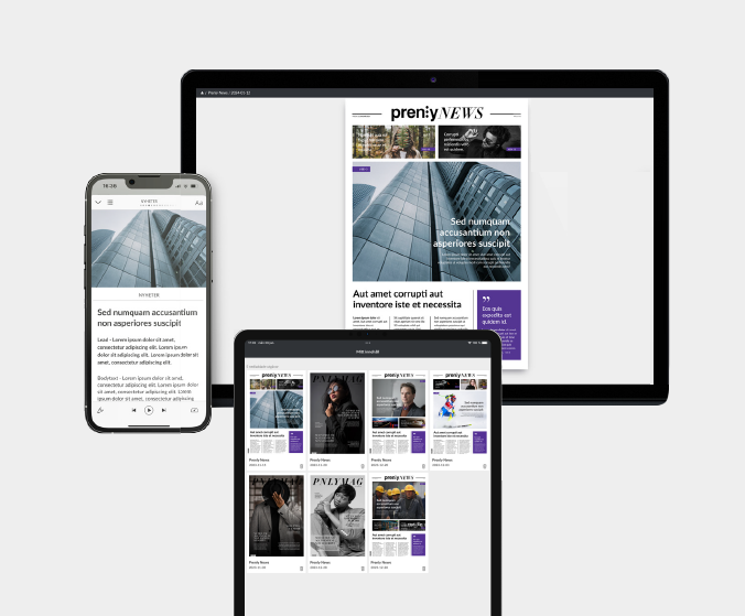 Prenly generates article view directly from PDF – with Webarch, in record time - Textalk Webarch