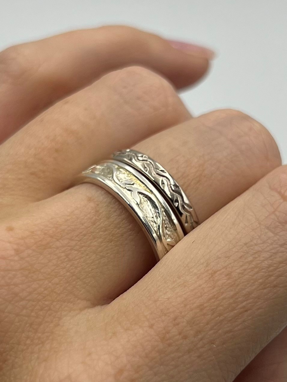 Ring Up And Down It Goes handgravyr silver - 4