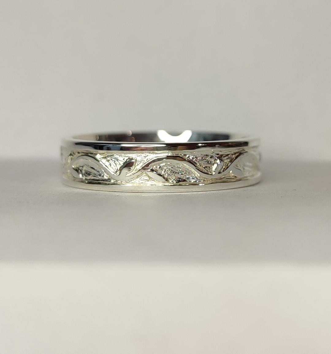 Ring Up And Down It Goes handgravyr silver