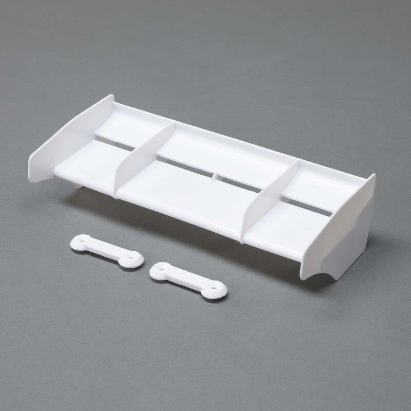 LOSI Wing, White: 8X, 8XE, 8XT