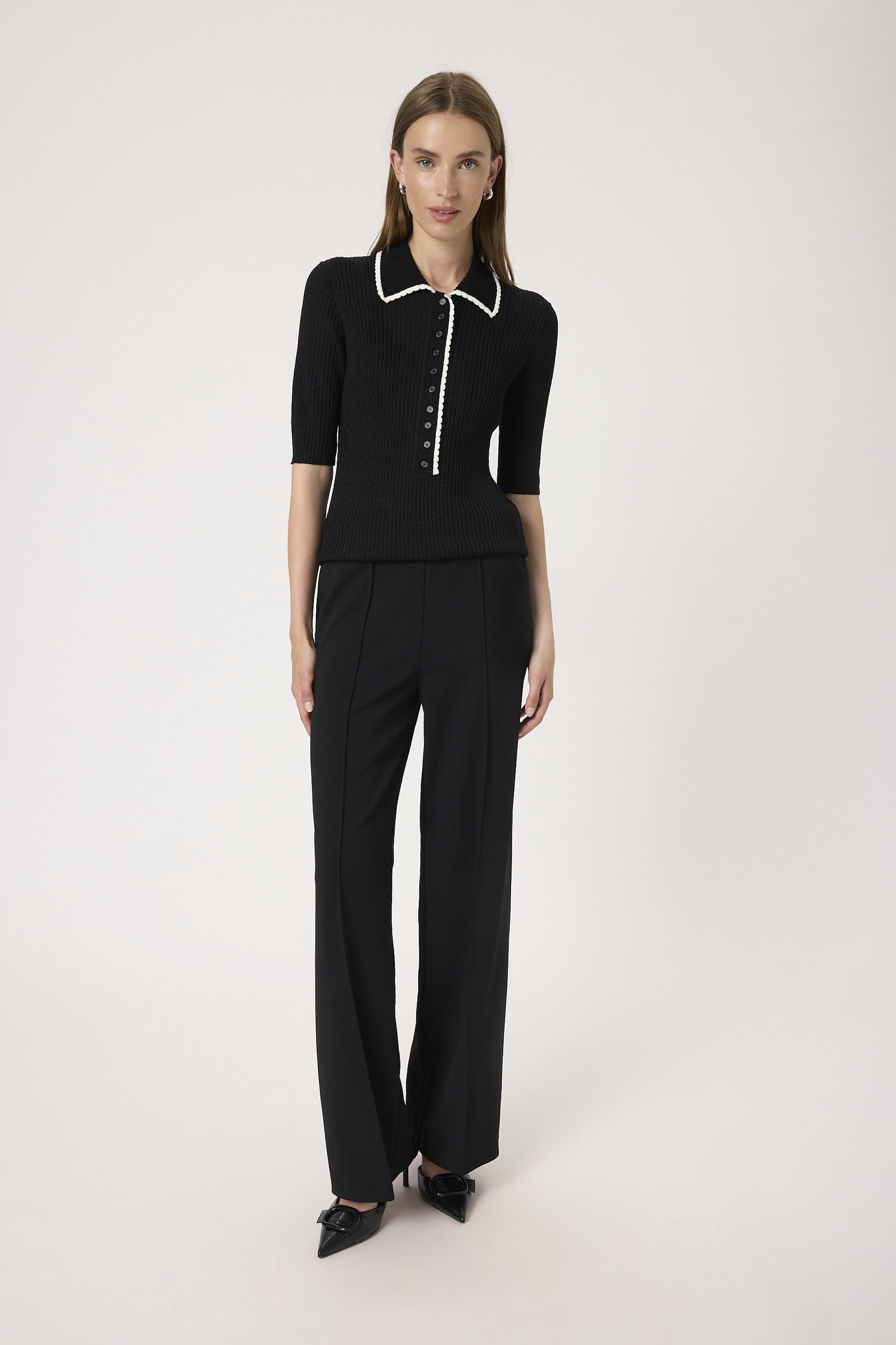 SLLaisa Polo Pullover Black - 4