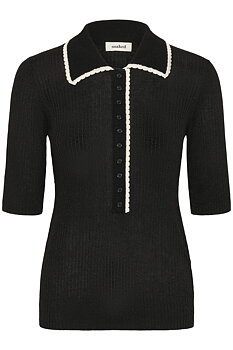 SLLaisa Polo Pullover Black