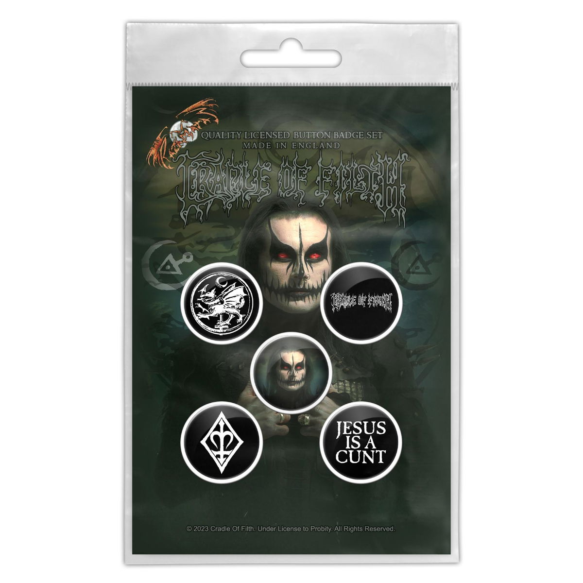 Cradle Of Filth Hammer Of The Witches Badge Pack