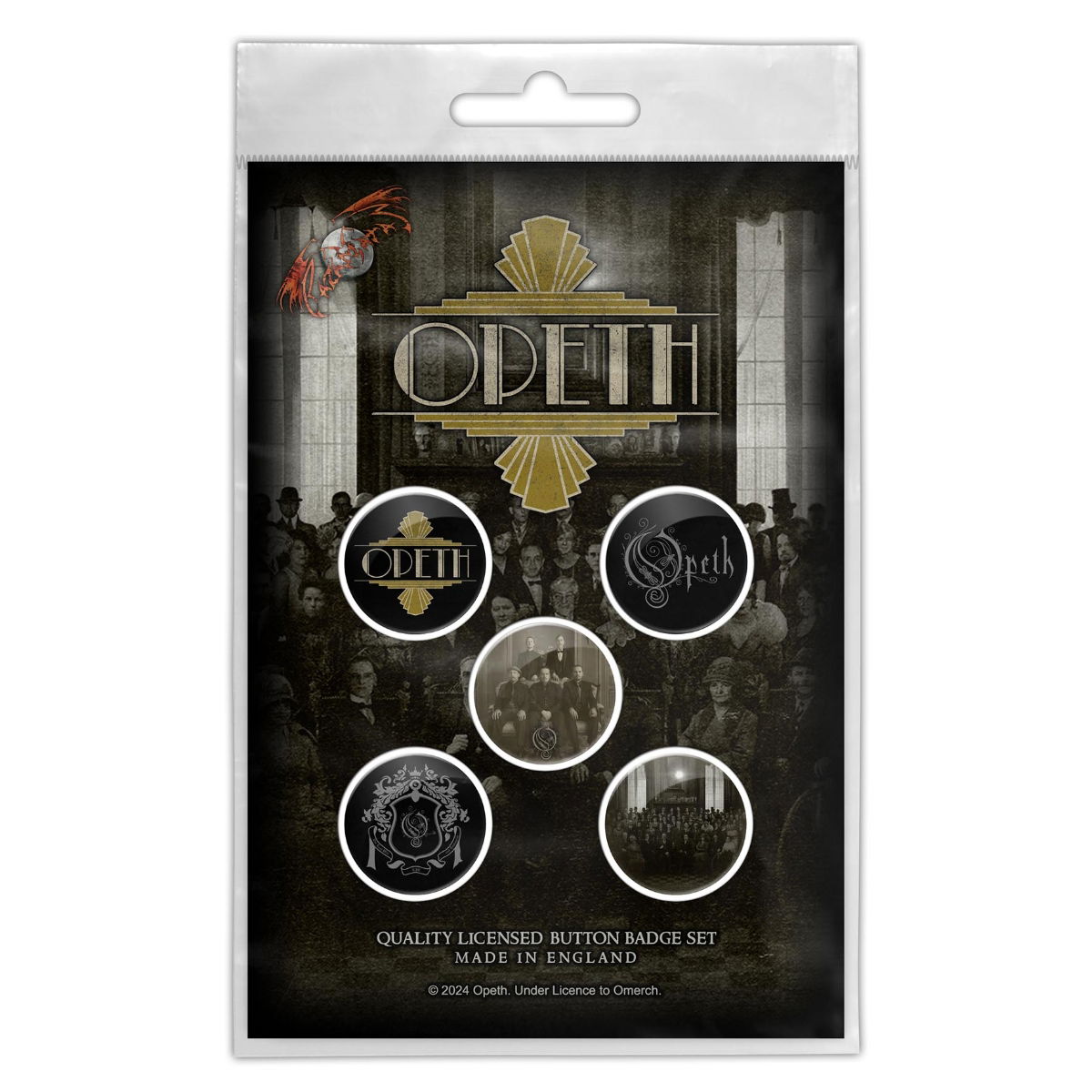 Opeth The Last Will And Testament Badge Pack