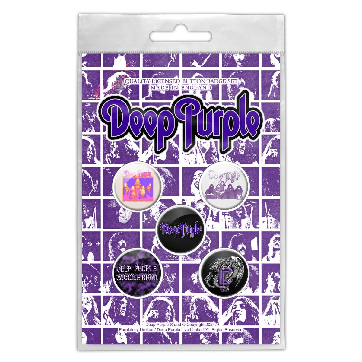 Deep Purple Logo Badge Pack