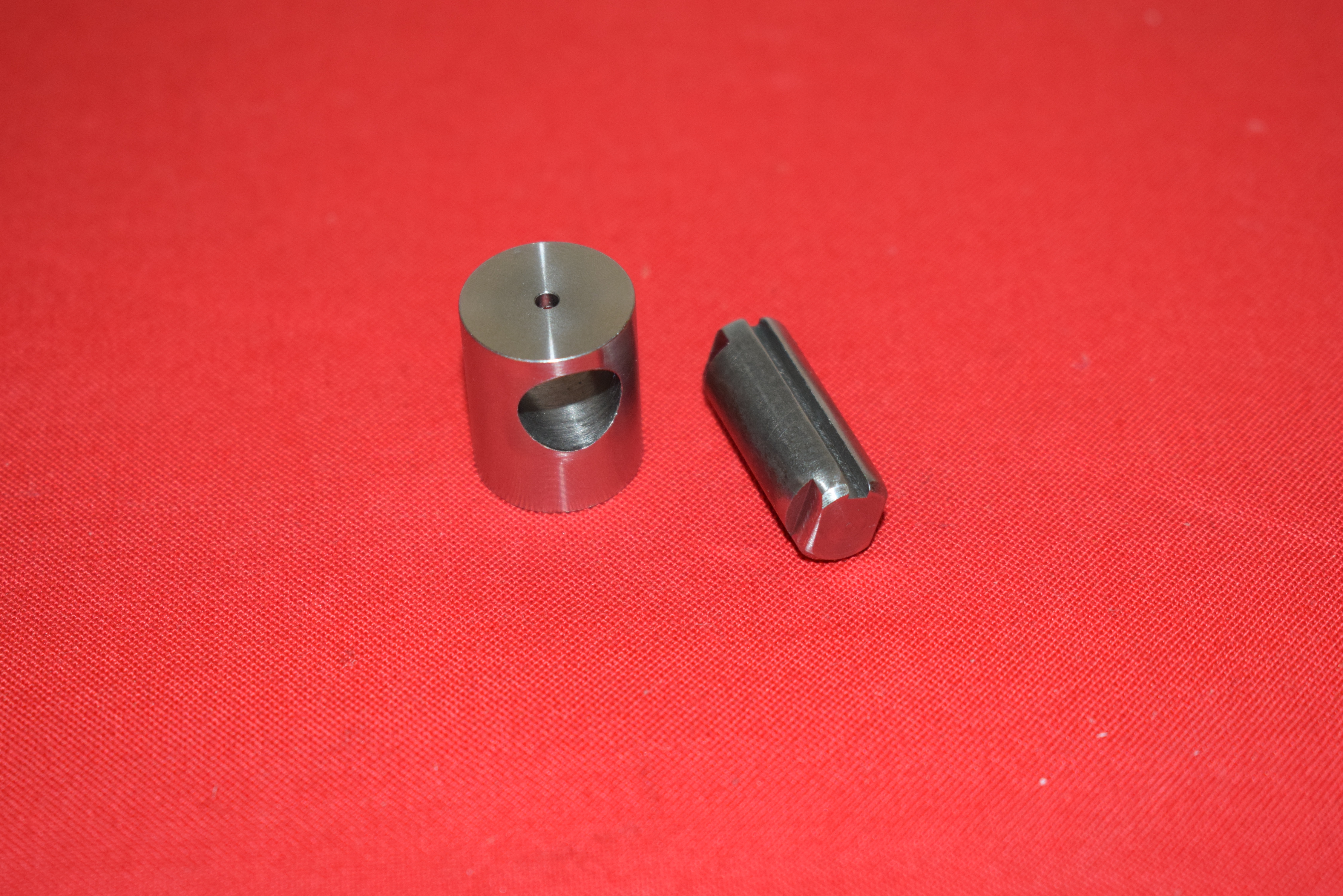 Block & Pin assembly for innner hand control wire Indian 1928-up