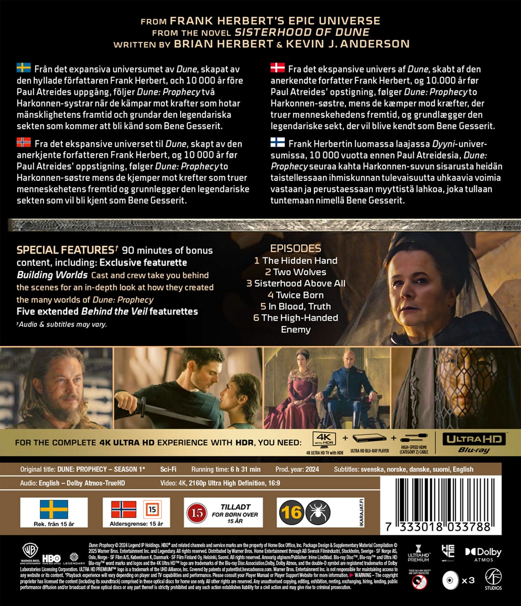 Dune: Prophecy - Säsong 1 (4K Ultra HD) - 2