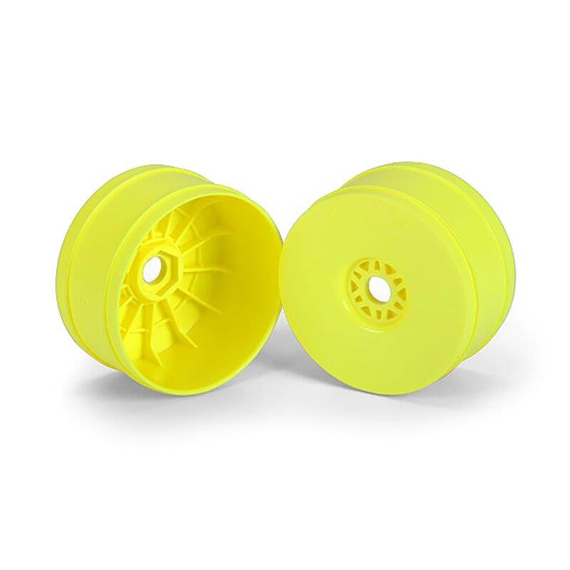 Proline 1/8 Velocity Front/Rear 17mm Buggy Wheels (4) Yellow - 2