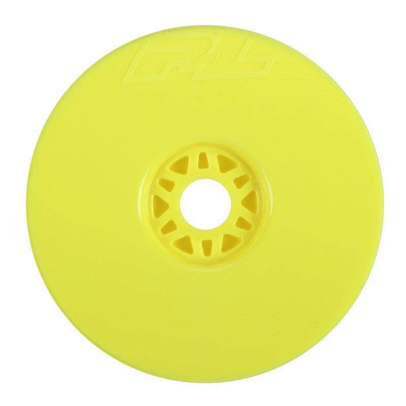 Proline 1/8 Velocity Front/Rear 17mm Buggy Wheels (4) Yellow
