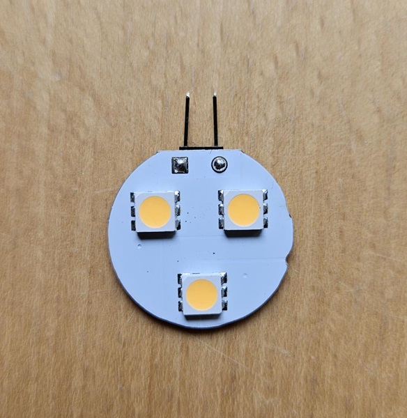 G4 LED 3 Vit Sidpin