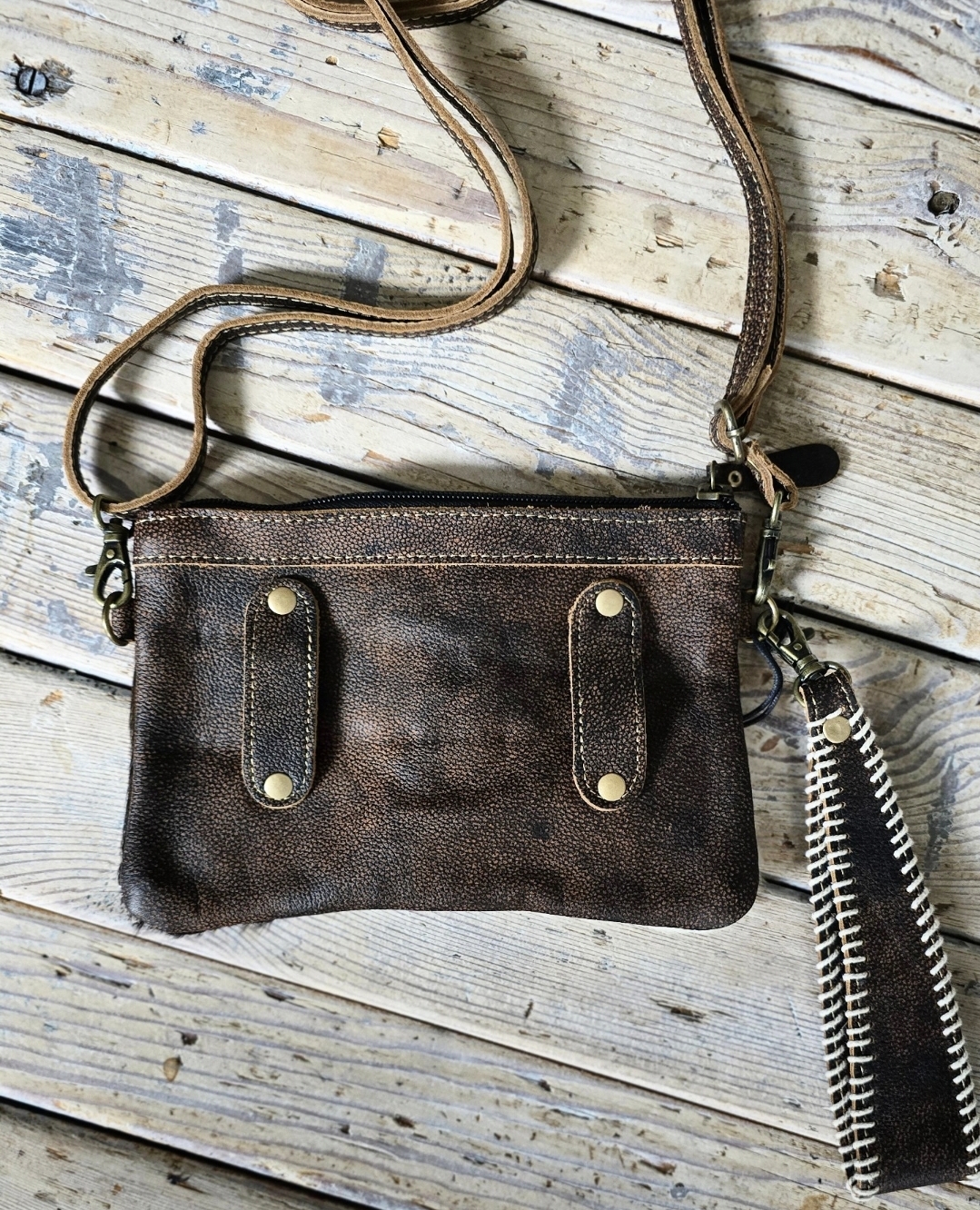 Crossbody Bag Skinnväska - Turquoise Concho - 3