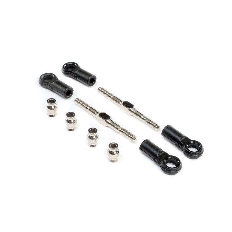 TLR Turnbuckle 4mm x 50mm (2): 8X, 8XE