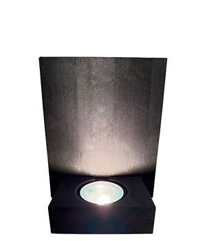 Light Base in Wood Black Wall Light 18 LED