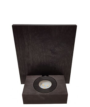 Light Base in Wood Black Wall Light 18 LED