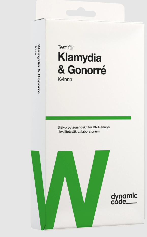 Dynamic Code Test för Klamydia & Gonorré kvinna, 1 st