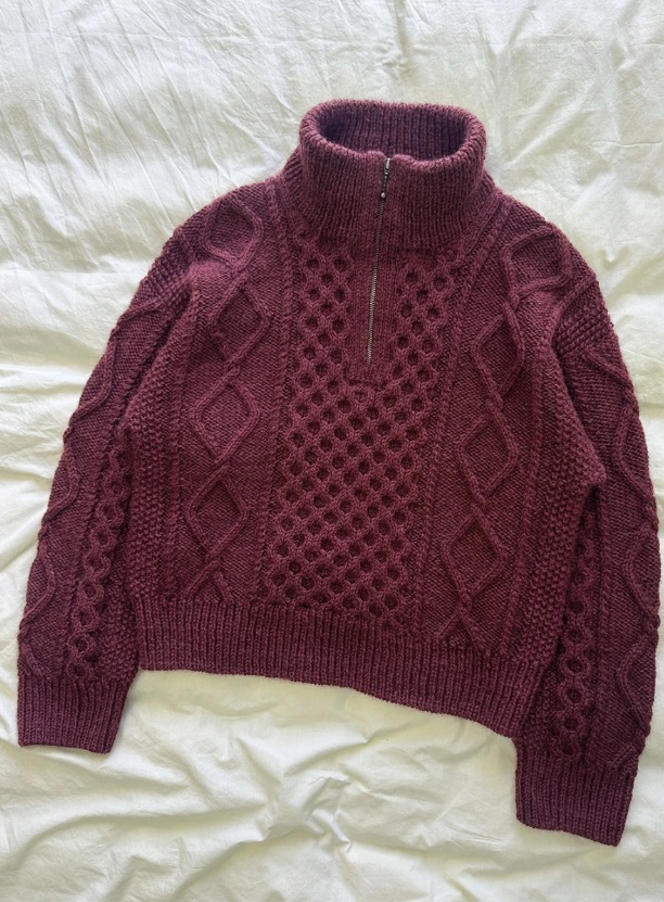 PetiteKnit Dagmar Zipper Sweater (18 m struktur st 4,5) - 3