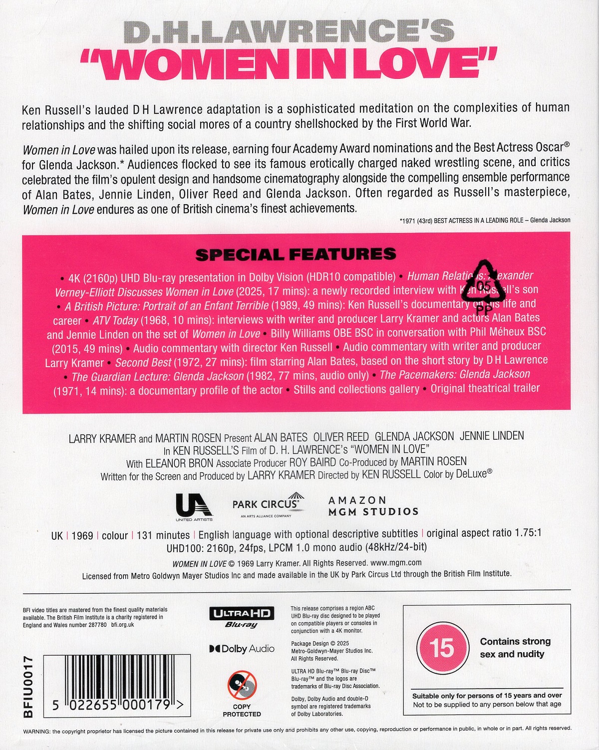 Women In Love (Limited Edition) (ej svensk text) (4K Ultra HD) - 2