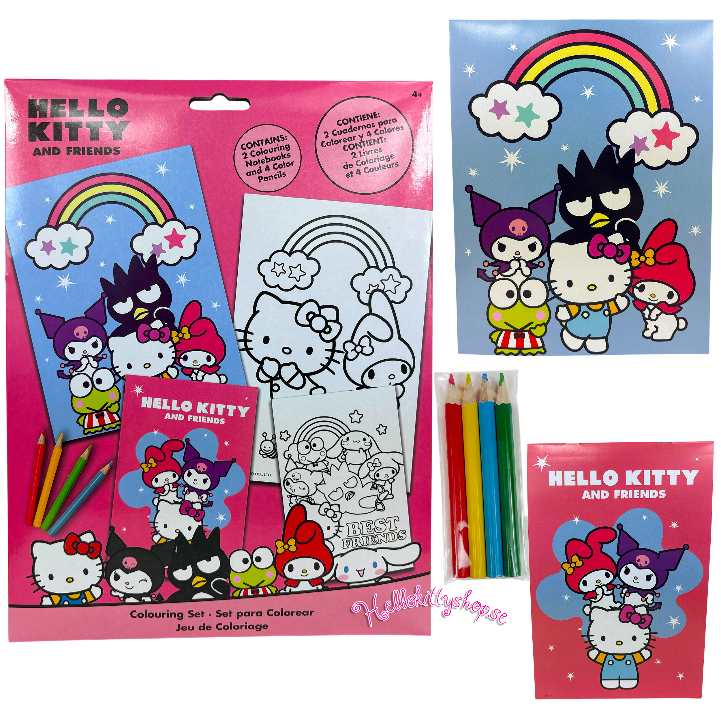 Hello Kitty and Friends Målarhäften med Färgpennor