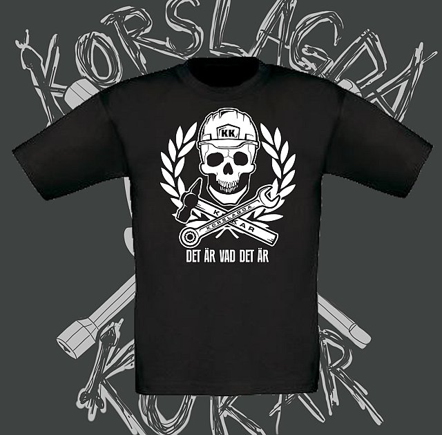 KORSLAGDA KUKAR - Svart Arbetare Barntröja